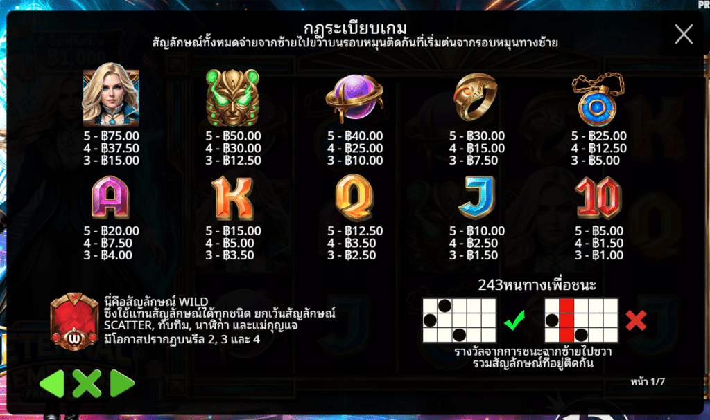สัญลักษณ์ เกม ETERNAL EMPRESS ค่าย PRAGMATIC PLAY