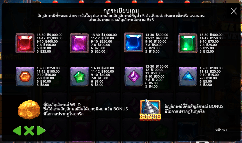 สัญลักษณ์ เกม GEM ELEVATOR ค่าย PRAGMATIC PLAY