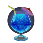 เครื่องดื่มสีฟ้า เกม SHAKER CLUB ค่าย YGGDRASIL SLOT