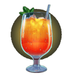 เครื่องดื่มสีส้ม เกม SHAKER CLUB ค่าย YGGDRASIL SLOT