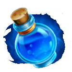 สัญลักษณ์พิเศษ ขวดยาพิษสีน้ำเงิน เกม POTION WIZARD ค่าย JILI SLOT