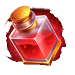 สัญลักษณ์พิเศษ ขวดยาพิษสีแดง เกม POTION WIZARD ค่าย JILI SLOT