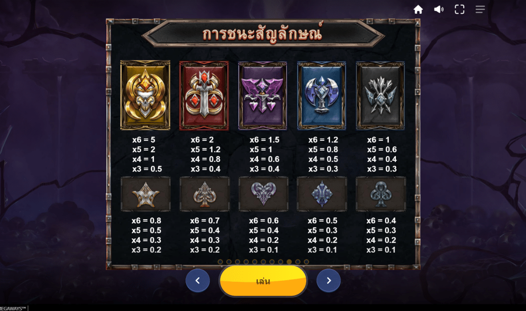 สัญลักษณ์ เกม JUDGEMENT DAY MEGAWAYS ค่าย RED TIGER