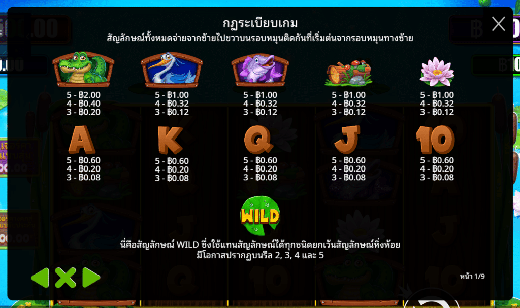 สัญลักษณ์ เกม TINY TOADS ค่าย PRAGMATIC PLAY
