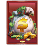 สัญลักษณ์พิเศษ ถุงเงิน เกม VAULT CRACKER MEGAWAYS ค่าย RED TIGER