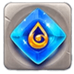 สัญลักษณ์พิเศษ อัญมณีสีฟ้า เกม SUPER ELEMENTS ค่าย FA CHAI