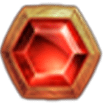 สัญลักษณ์พิเศษ อัญมณีสีแดง เกม TRIAL OF PHONEIX ค่าย JILI SLOT