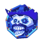 หัวกะโหกสีน้ำเงิน เกม PUMPKIN SMASH ค่าย YGGRASIL SLOT