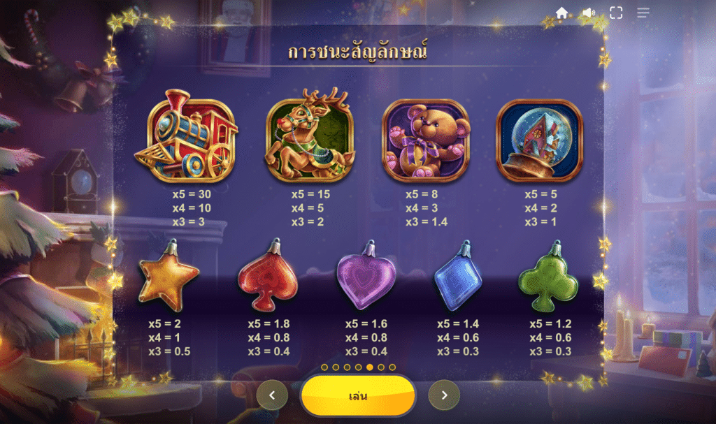 สัญลักษณ์ เกม CHRISTMAS MORNING ค่าย RED TIGER