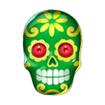 ตัวตลกสีเขียว เกม CALAVERA CRUSH ค่าย YGGDRASIL SLOT
