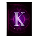 ตัวอักษร K เกม VAMPIRE RICHES DOUBLEMAX ค่าย YGGDRASIL SLOT