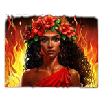 สัญลักษณ์พิเศษ หญิงสาว เกม VOLCANO GODDESS ค่าย PRAGMATIC PLAY