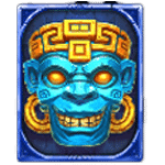 สัญลักษณ์พิเศษ หน้ากากสีฟ้า เกม ANCIENT ISLAND MEGAWAYS ค่าย PRAGMATIC PLAY