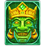 สัญลักษณ์พิเศษ หน้ากากสีเขียว เกม ANCIENT ISLAND MEGAWAYS ค่าย PRAGMATIC PLAY