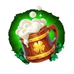 สัญลักษณ์พิเศษ แก้วเบียร์ เกม LUCKYS WILD HUB ค่าย PRAGMATIC PLAY