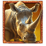 สัญลักษณ์พิเศษ แรด เกม WILD WILDEBEEST WINS ค่าย PRAGMATIC PLAY