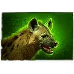 สัญลักษณ์พิเศษ ไฮยีน่า เกม SAVANNAH LEGEND ค่าย PRAGMATIC PLAY