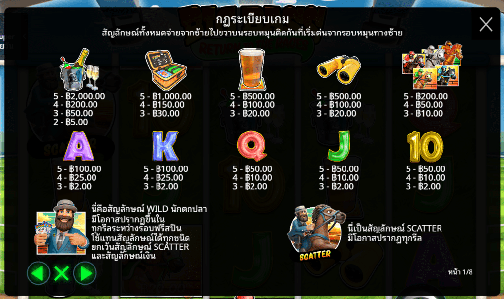 สัญลักษณ์เกม BIG BASS RETURN TO THE RACES ค่าย PRAGMATIC PLAY