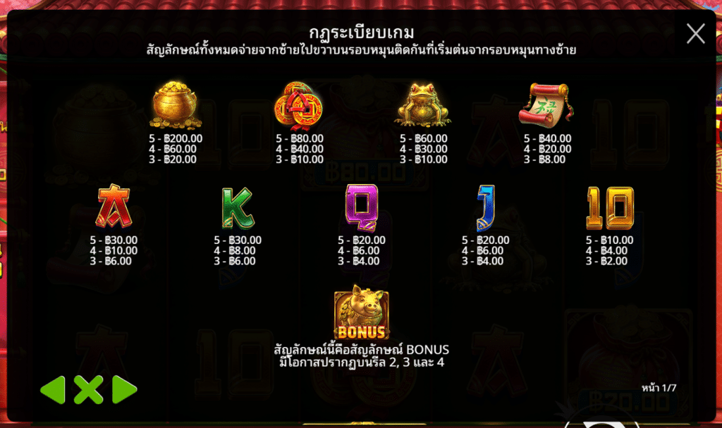 สัญลักษณ์เกม GREEDY FORTUNE PIG ค่าย PRAGMATIC PLAY