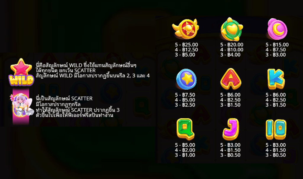 สัญลักษณ์เกม STARLIGHT WINS ค่าย PRAGMATIC PLAY