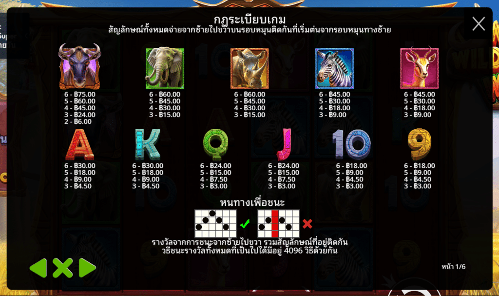สัญลักษณ์เกม WILD WILDEBEEST WINS ค่าย PRAGMATIC PLAY