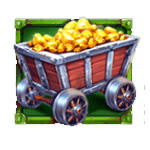 สัญลักษณ์พิเศษ รถเข็น เกม MINING RUSH ค่าย PRAGMATIC PLAY