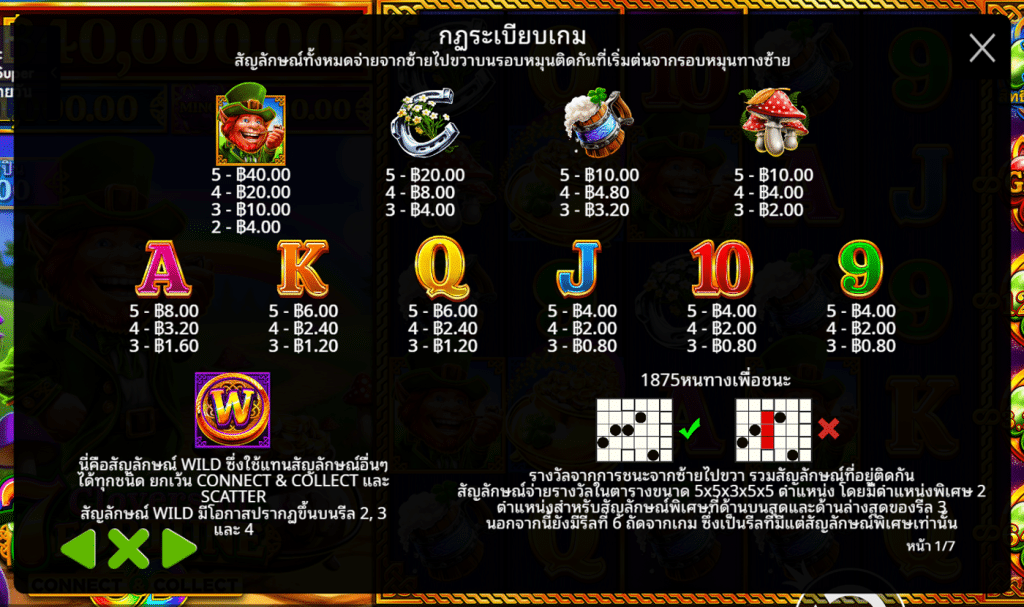 สัญลักษณ์เกม 7 CLOVERS OF FORTUNE ค่าย PRAGMATIC PLAY