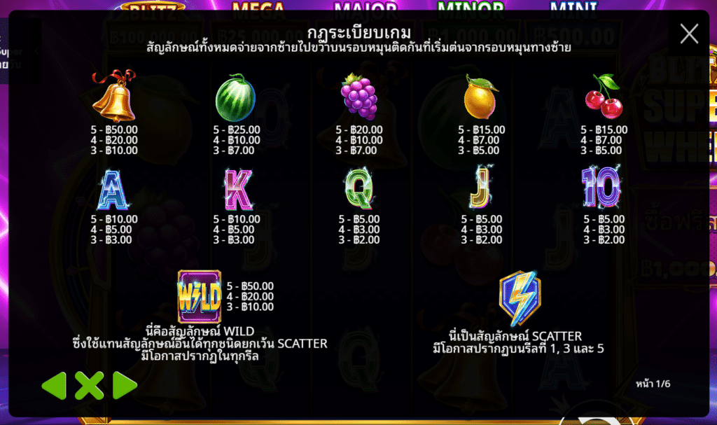 สัญลักษณ์เกม BLITZ SUPER WHEEL ค่าย PRAGMATIC PLAY