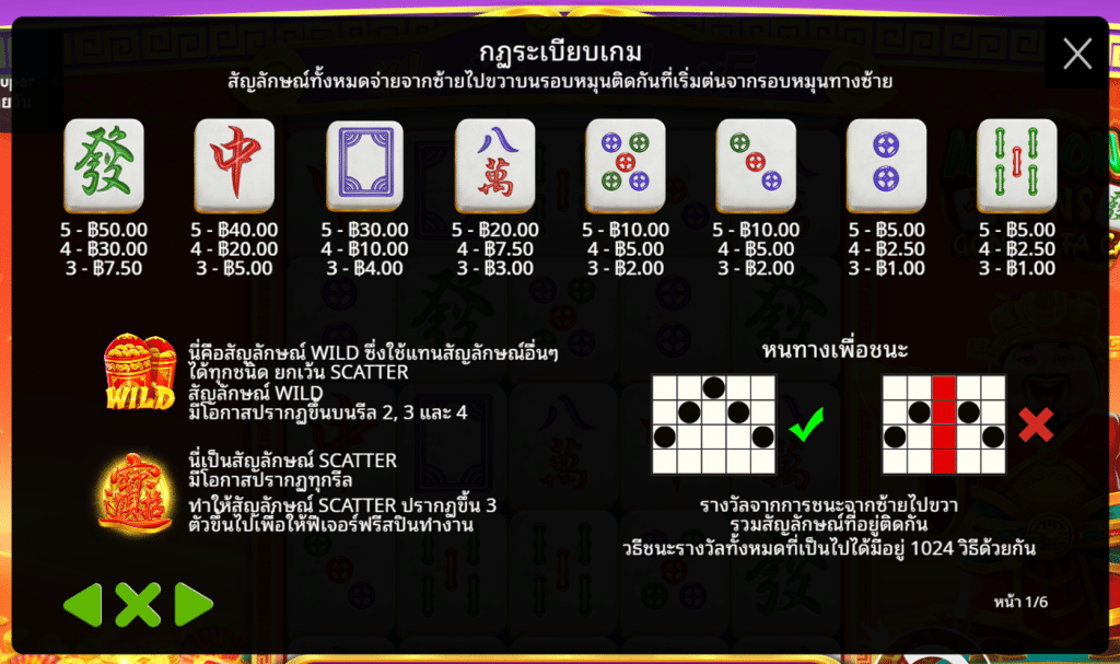 สัญลักษณ์เกม MAHJONG WINS GONG XI FA CHAI ค่าย PRAGMATIC PLAY