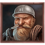 สัญลักษณ์พิเศษ คนแคระเคราสีบอร์น เกม GOLD MINE MISTRESS ค่าย RED TIGER
