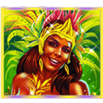 สัญลักษณ์พิเศษ นักเต้นผมสีน้ำตาล เกม LUCKY CARNIVAL ค่าย RED TIGER