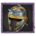 สัญลักษณ์พิเศษ หมวกนักรบ เกม ROMAN EMPERORS ค่าย RED TIGER