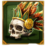 สัญลักษณ์พิเศษ หัวกะโหลก เกม PRIMATE KING MEGAWAYS ค่าย RED TIGER