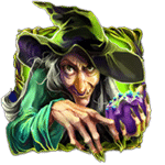 สัญลักษณ์พิเศษ แม่มด เกม HANSEL GRETEL CANDYHOUSE ค่าย RED TIGER