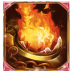 สัญลักษณ์พิเศษ ลูกไฟ เกม MAGIC POWER MEGAWAYS ค่าย RED TIGER