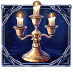 สัญลักษณ์พิเศษ เชิงเทียน เกม TRANSYLVANIA NIGHT OF BLOOD ค่าย RED TIGER