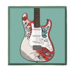 กีตาร์ไฟฟ้าสีเขียว เกม JIMI HEMDRIX ค่าย NETENT SLOT