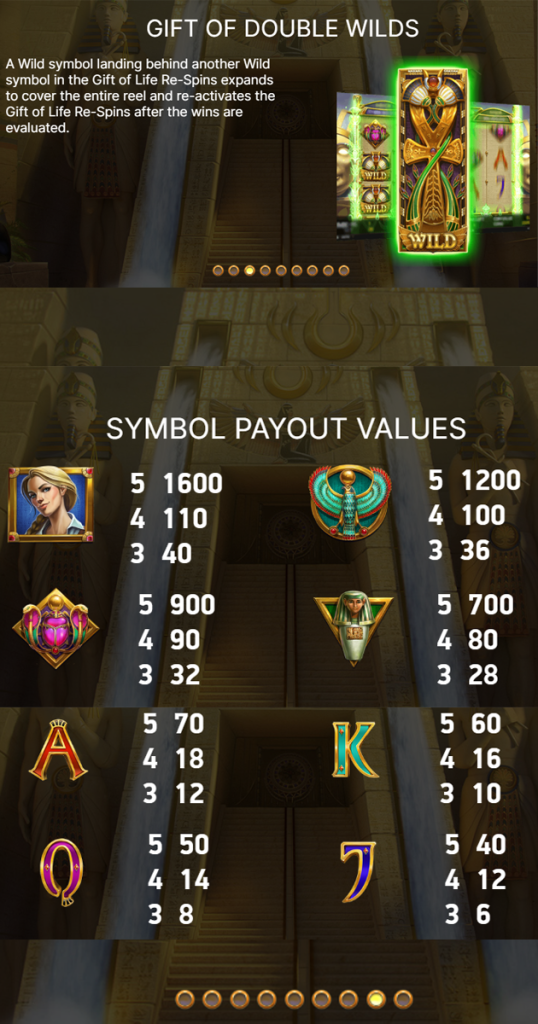 ตารางการเดิมพัน เกม MERCY OF THE GODS ค่าย NETENT SLOT