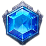 สัญลักษณ์พิเศษ อัญมณีสีฟ้า เกม RESURRECTING RICHES ค่าย PRAGMATIC PLAY