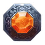 สัญลักษณ์พิเศษ อัญมณีสีส้ม เกม GEM FIRE FORTUNE ค่าย PRAGMATIC PLAY