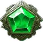 สัญลักษณ์พิเศษ อัญมณีสีเขียว เกม RESURRECTING RICHES ค่าย PRAGMATIC PLAY