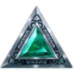 สัญลักษณ์พิเศษ อัญมณีสีเขียวเข้ม เกม GEM FIRE FORTUNE ค่าย PRAGMATIC PLAY
