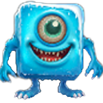 สัญลักษณ์พิเศษ เอเลี่ยนสีฟ้า เกม ALIEN INVADERS ค่าย PRAGMATIC PLAY
