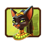 สัญลักษณ์พิเศษ แมว เกม MUMMYS JEWELS ค่าย PRAGMATIC PLAY