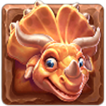 สัญลักษณ์พิเศษ ไดโนเสาร์สีเหลือง เกม ALIEN INVADERS ค่าย PRAGMATIC PLAY