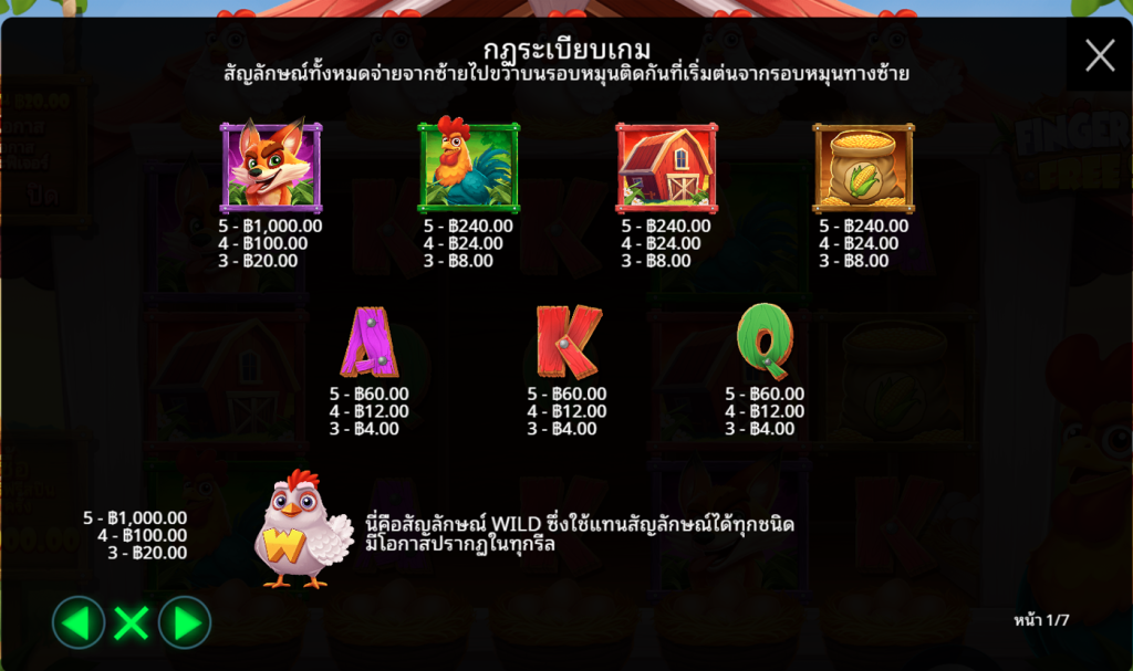 สัญลักษณ์เกม FINGER LICKN FREE SPINS ค่าย PRAGMATIC PLAY