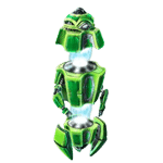 หุ่นยนต์สีเขียว เกม WILD O TRON 3000 ค่าย NETENT SLOT