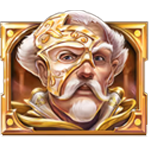 สัญลักษณ์พิเศษ ชายใส่หน้ากากสีทอง เกม SHADOW SOCIETY ค่าย RED TIGER