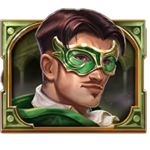 สัญลักษณ์พิเศษ ชายใส่หน้ากากสีเขียว เกม SHADOW SOCIETY ค่าย RED TIGER