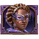 สัญลักษณ์พิเศษ สาวใส่หน้ากากสีม่วง เกม SHADOW SOCIETY ค่าย RED TIGER